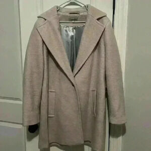 Calvin Klein Premium size XL light pink Pea Coat wool poly blend